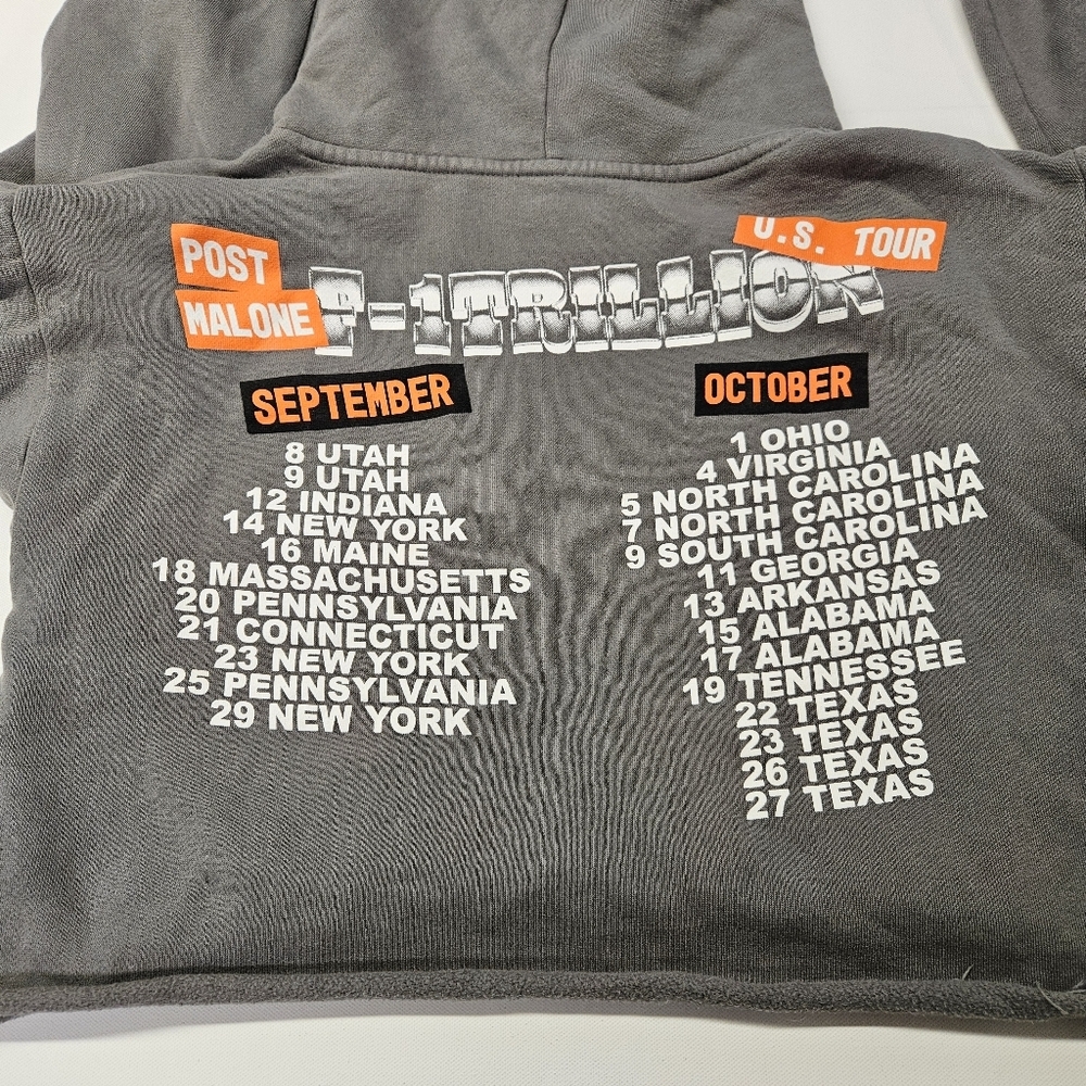 Post Malone Hoodie Mens Size S F-1 Trillion Tour 2024 Green Truck Official Merch - Picture 6 of 6